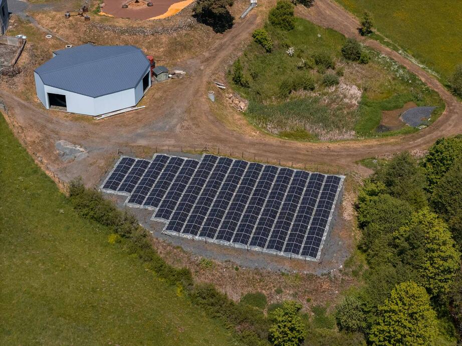 Centrale au sol sur la station d'épuration d'Araules